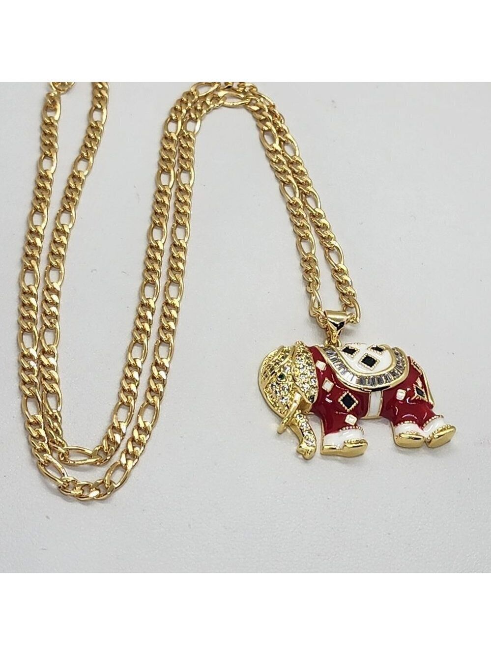 Brand New Red Elephant Necklace